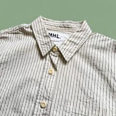 極美品】MHL. ストライプ 半袖シャツ コットン100% サイズI - メルカリ