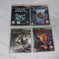 PS3 ソフト 4本セット まとめ売り /サバイバル/オンライン/バイオ