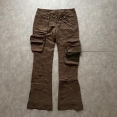 archive grunge gimmick pants belt brown - メルカリ