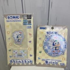ソニック&フレンズ サンリオ 缶バッジ アクリルスタンド ソニック ハローキティ