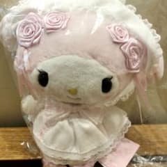 マイメロディ ぬいぐるみ サンリオ ホワイトフリルデザイン