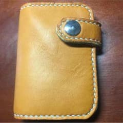 キーケース グローブ革キャメル レザークラフトのサムネイル
