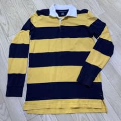 AMERICAN EAGLE ラガーシャツ イエロー ネイビー XSのサムネイル