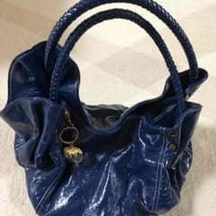 エナメルバッグ 紺のサムネイル