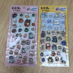 【正規品】お文具といっしょ チェリジェムステッカー 2種セットのサムネイル