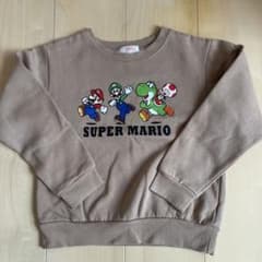 スーパーマリオ 裏起毛トレーナー 130cmのサムネイル