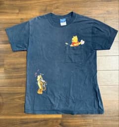 【希少】Disney くまのプーさん　Tシャツ USA古着 90s風 Mのサムネイル