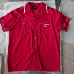 藤井風 ヘンレコ ボーリング シャツ Mサイズ 赤 - メルカリ