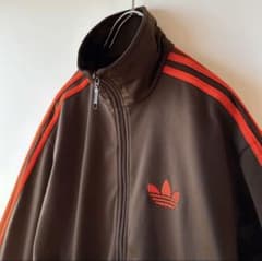 adidas トラックジャケット　黒タグ　トレフォイル刺繍　ジャージ　在原みゆ紀のサムネイル
