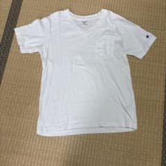 Champion Vネック ポケットTシャツ ホワイト メンズSサイズのサムネイル