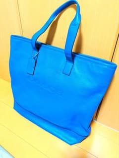 COACH トートバッグ ブルー レザーのサムネイル