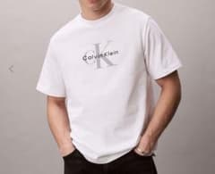 Calvin Klein ロゴプリント 半袖Tシャツ ホワイトのサムネイル