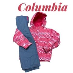 美品】コロンビア キッズ スキーウェア 上下セット XXS 110cm ピンク
