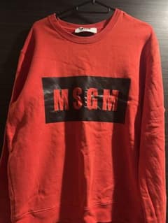 MSGM ロゴプリント トレーナー レッドのサムネイル