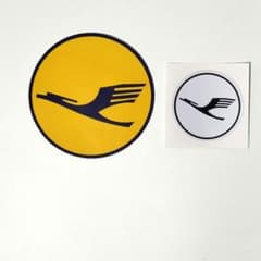 【匿名配送】ルフトハンザ航空（Lufthansa）ロゴ防水ステッカーセットのサムネイル