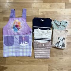 【120サイズ】子供服 長袖トップス エプロン まとめ売り※スパンコールの服いりのサムネイル