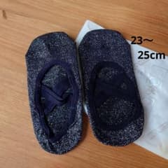 新品未使用☆【CORCOPI】滑り止め付きラメクロスデザインヨガソックス*Мのサムネイル