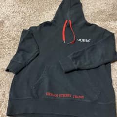 GUESS ブラック フード付きパーカーのサムネイル