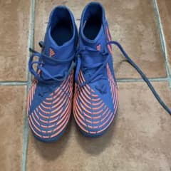 adidas Predator サッカースパイク ブルー×オレンジ - メルカリ