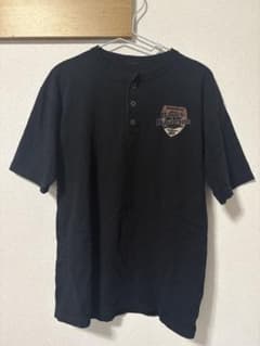 べ*様 Harley-Davidson/ヘンリーネックTシャツ/古着/ブラック/のサムネイル