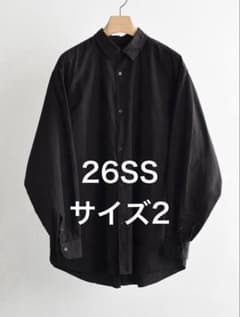 26AW COMOLI ブラックコモリシャツ サイズ2 - メルカリ