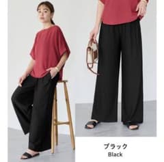 ヴィオラエヴィオラ　楽ちんジャカードパンツのサムネイル