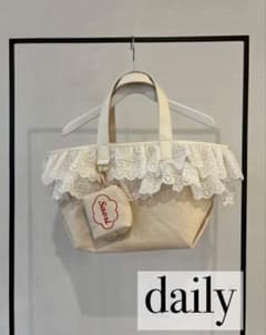 rosymonsterレーストリムトートバッグlacetrimtotebag - メルカリ