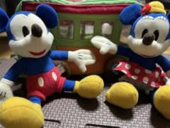 バス付きミッキー、ミニーのぬいぐるみ。のサムネイル