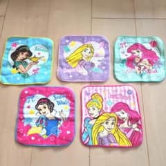 디즈니 프린세스 어린이용 손수건 5장 세트