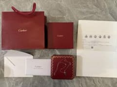 美品カルティエB7060800チェーンネックレス K18WG ホワイトゴールド