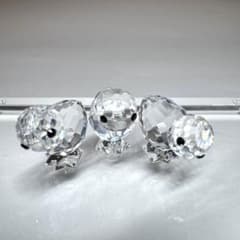 Swarovski スワロフスキー クリスタルガラス ひよこ 鳥 置物 3匹