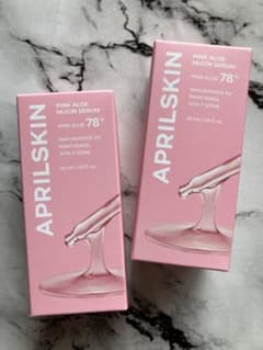 ◼️エイプリルスキン　ピンクアロエムチンセラム　30ml×2本セット - 4