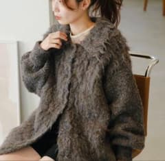 【 kastane】ウェーブ起毛ロングニットのサムネイル