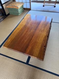 欅 けやき 天然木 一枚板 テーブル 150×100cm - メルカリ