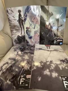 이치 반 쿠지 NieR : Automata 일러스트 보드 1 점 클리어 포스터 4 점