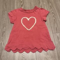 petit main ハートモチーフ Tシャツ 100cmのサムネイル