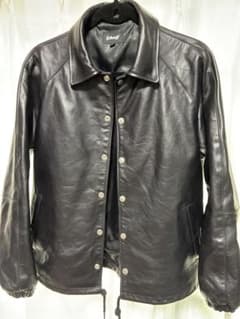 Schott レザーコーチ　ジャケット 牛革 黒 Mのサムネイル