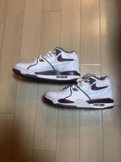 NIKE AIR FLIGHT ホワイト バーガンディ スニーカー　us9.5のサムネイル