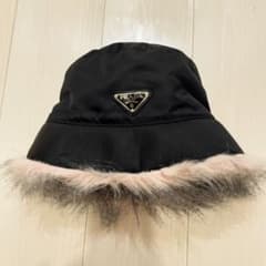 新品未使用タグ付 PRADA プラダ エコファーナイロンバケットハット M