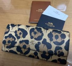 coach コーチ BASEMAN レオパード 長財布 コラボ 美品のサムネイル