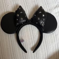 東京ディズニーリゾート カチューシャ ブラック スタッズ　ミニー