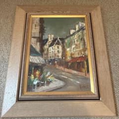 佐伯与吉郎 油絵 『街角の花屋』 風景画 - メルカリ