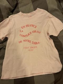 SLOBE IENA PUR JUS ロゴプリントTEE ピンク Tシャツのサムネイル