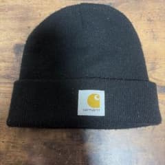 Carhartt Short Watch Hat ブラック ニット帽のサムネイル