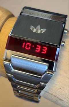 adidas/時計/60's/トレフォイル/LED/ビンテージ/箱付/美品/レア adidas/時計/60's/トレフォイル/LED/ビンテージ/箱付/美品/レア