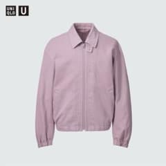 Lサイズ UNIQLO U ジップアップブルゾン 72 purple