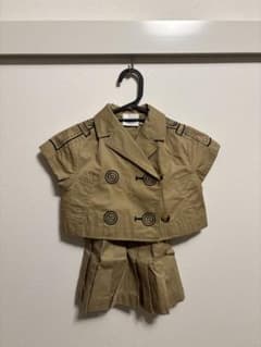 BURBERRY Kidsベージュ ジャケット 半袖セットアップ4Y 104cm - メルカリ