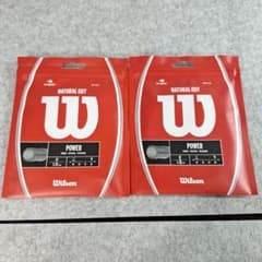 Wilson ナチュラルガット17 tennis RKT string2個セット - メルカリ