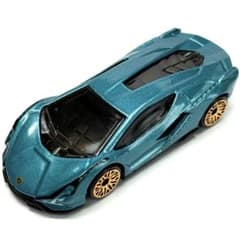 ホットウィール　マルチパック限定カラー　ランボルギーニ　シアン