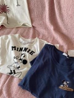 【いーぐる様専用】ミッキーミニーＴシャツ+ミニスニーカーのサムネイル